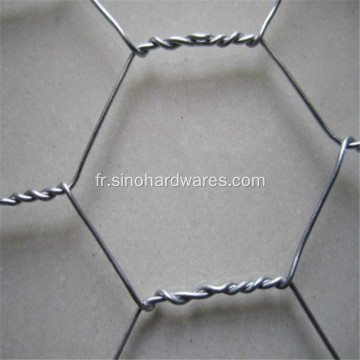 Treillis métallique hexagonal électro-galvanisé de 3/8 pouces